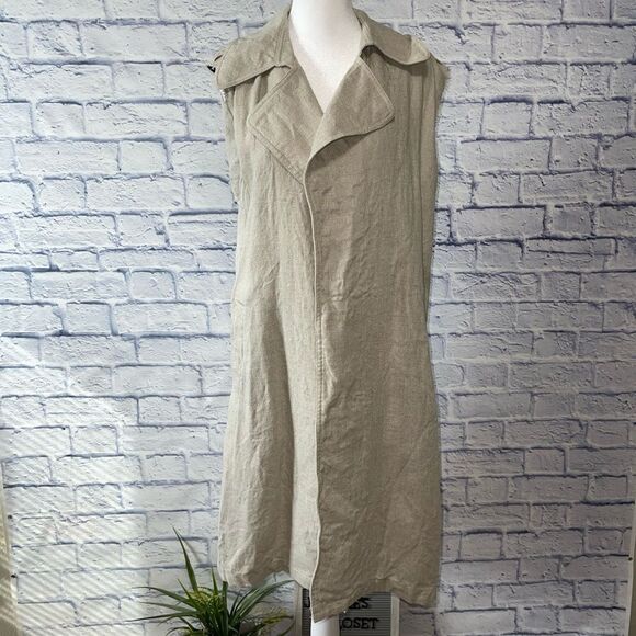Soft surroundings Avalon linen vest - Picture 3 of 14